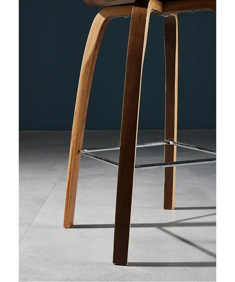 ABOUT WHITE Mistral Vintage Nordic Wooden Bar Chair from ABOUT WHITE