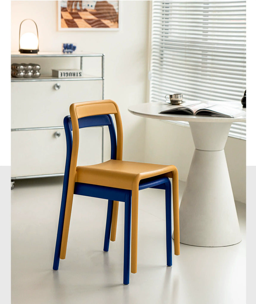 ABOUT WHITE Miura Sleek Stackable Dining Chair from ABOUT WHITE