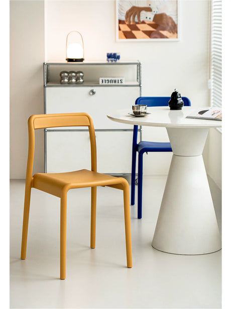 ABOUT WHITE Miura Sleek Stackable Dining Chair from ABOUT WHITE