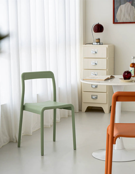 ABOUT WHITE Miura Sleek Stackable Dining Chair from ABOUT WHITE