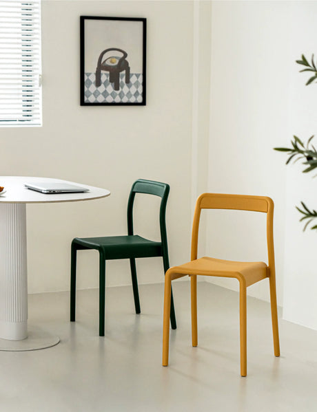 ABOUT WHITE Miura Sleek Stackable Dining Chair from ABOUT WHITE
