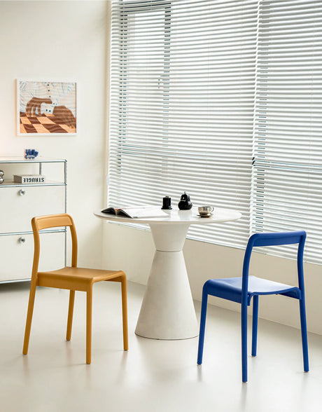 ABOUT WHITE Miura Sleek Stackable Dining Chair from ABOUT WHITE
