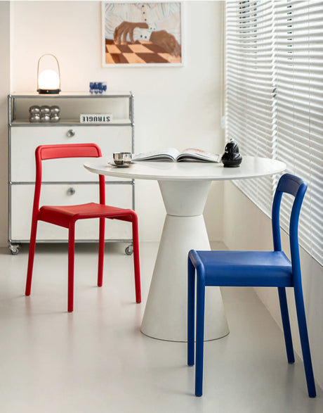 ABOUT WHITE Miura Sleek Stackable Dining Chair from ABOUT WHITE