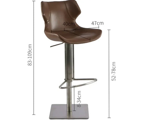 ABOUT WHITE Miyako Elegant Iron Rotating Stool from ABOUT WHITE