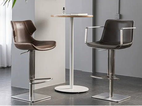 ABOUT WHITE Miyako Elegant Iron Rotating Stool from ABOUT WHITE