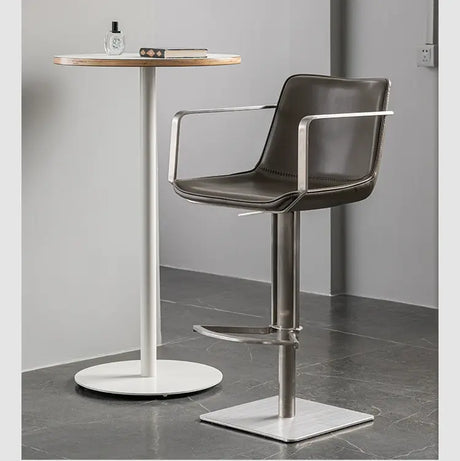 ABOUT WHITE Miyako Elegant Iron Rotating Stool from ABOUT WHITE