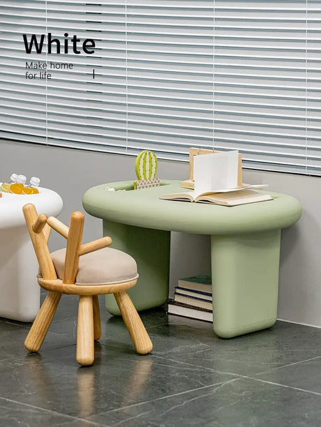 ABOUT WHITE Niamh Minimalist Compact Learning Desk from ABOUT WHITE