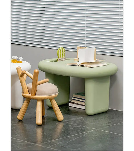 ABOUT WHITE Niamh Minimalist Compact Learning Desk from ABOUT WHITE