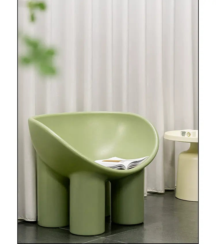 ABOUT WHITE Rosalía Cozy Minimalist Red Chair from ABOUT WHITE