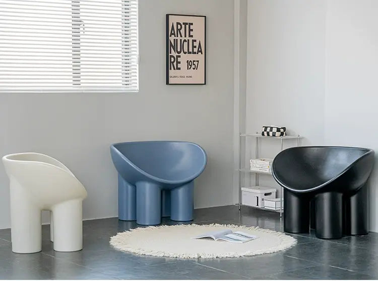ABOUT WHITE Rosalía Cozy Minimalist Red Chair from ABOUT WHITE