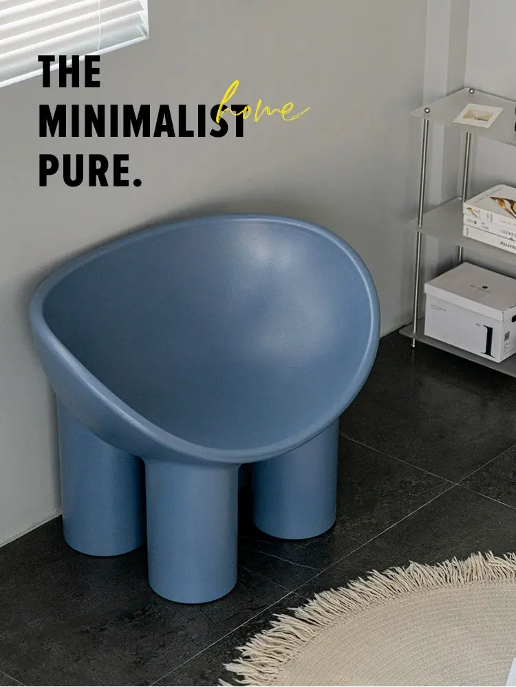 ABOUT WHITE Rosalía Cozy Minimalist Red Chair from ABOUT WHITE