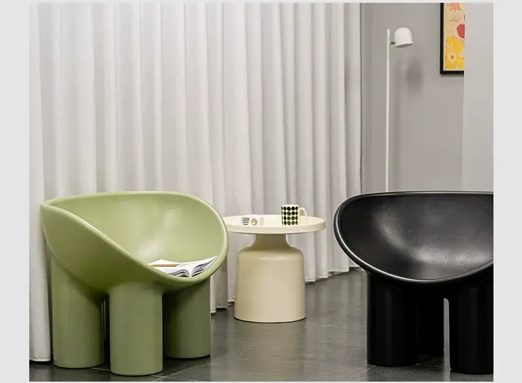 ABOUT WHITE Rosalía Cozy Minimalist Red Chair from ABOUT WHITE