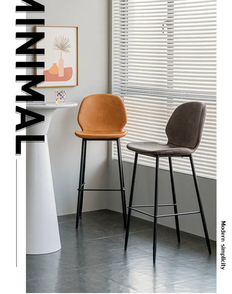ABOUT WHITE Santiago Elegant High-Foot Luxury Bar Chair from ABOUT WHITE