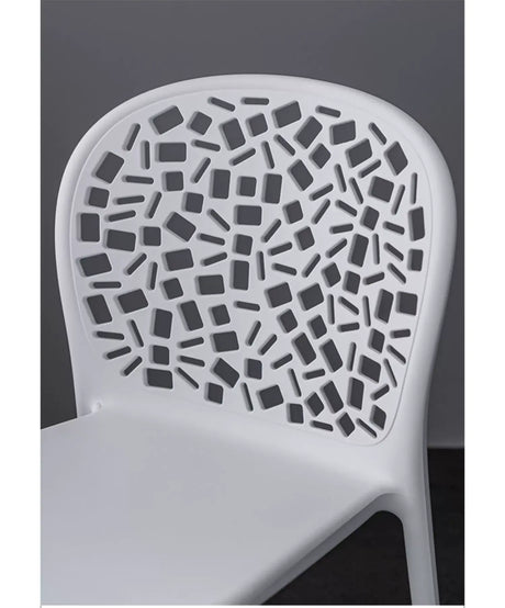 ABOUT WHITE Santiago Minimalist Hollow-Back Dining Chair from ABOUT WHITE