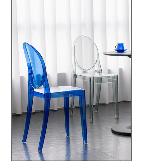 ABOUT WHITE Santiago Sleek Modern Transparent Dining Chair from ABOUT WHITE