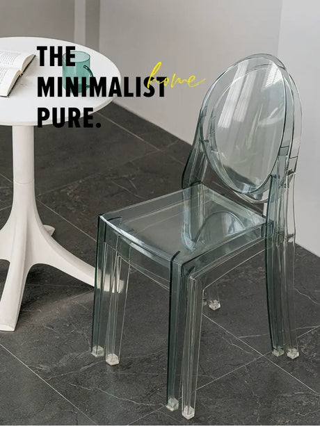 ABOUT WHITE Santiago Sleek Modern Transparent Dining Chair from ABOUT WHITE