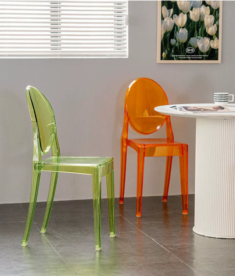 ABOUT WHITE Santiago Sleek Modern Transparent Dining Chair from ABOUT WHITE