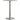 ABOUT WHITE Santiago Sleek Stainless Steel Round Dining Table from ABOUT WHITE