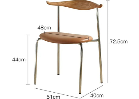 ABOUT WHITE Sapphira Elegant Retro Solid Wood Dining Chair from ABOUT WHITE