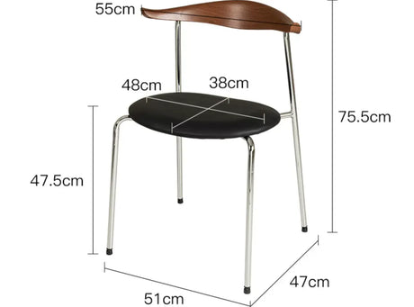 ABOUT WHITE Sapphira Elegant Retro Solid Wood Dining Chair from ABOUT WHITE