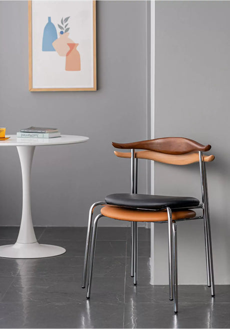 ABOUT WHITE Sapphira Elegant Retro Solid Wood Dining Chair from ABOUT WHITE