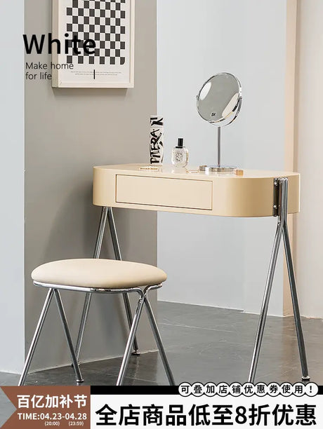 ABOUT WHITE Selene Chic Minimalist Dressing Table from ABOUT WHITE