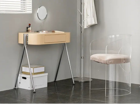 ABOUT WHITE Selene Chic Minimalist Dressing Table from ABOUT WHITE