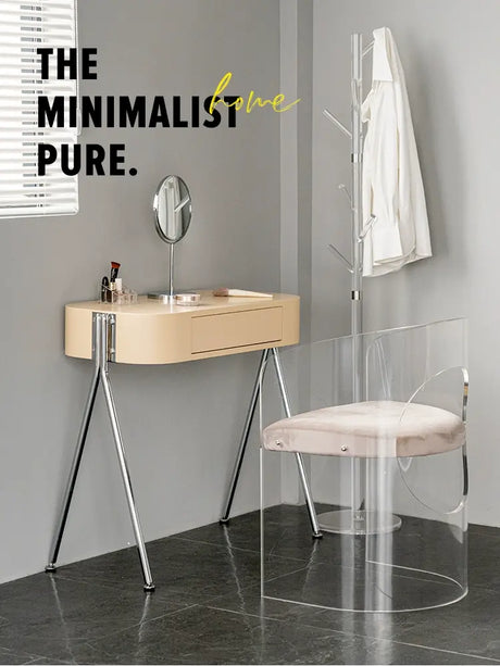 ABOUT WHITE Selene Chic Minimalist Dressing Table from ABOUT WHITE