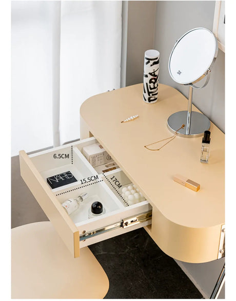 ABOUT WHITE Selene Chic Minimalist Dressing Table from ABOUT WHITE