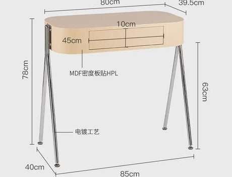 ABOUT WHITE Selene Chic Minimalist Dressing Table from ABOUT WHITE