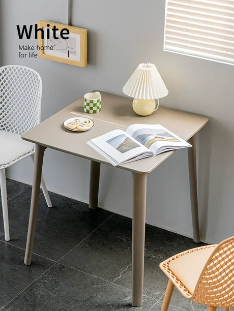 ABOUT WHITE Serafina Modern Minimalist Round Dining Table from ABOUT WHITE