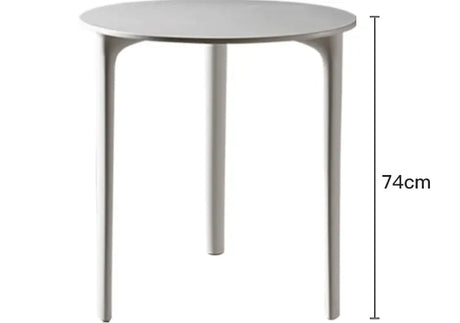 ABOUT WHITE Serafina Modern Minimalist Round Dining Table from ABOUT WHITE
