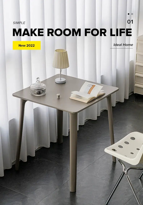 ABOUT WHITE Serafina Modern Minimalist Round Dining Table from ABOUT WHITE