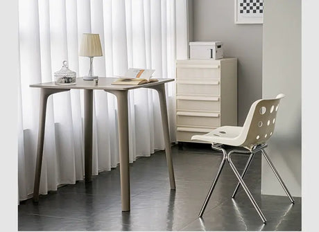 ABOUT WHITE Serafina Modern Minimalist Round Dining Table from ABOUT WHITE