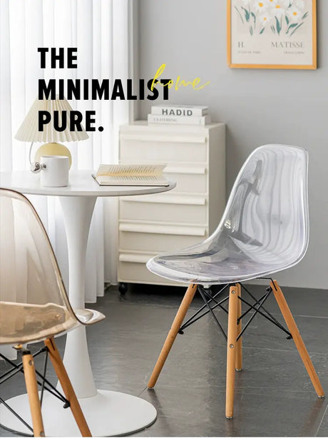 ABOUT WHITE Seraphina Elegant Transparent Dining Chair from ABOUT WHITE