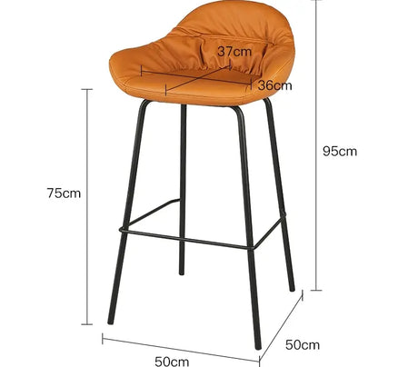 ABOUT WHITE Serephina Stylish Minimalist Bar Chair from ABOUT WHITE
