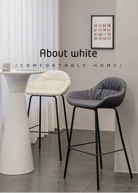 ABOUT WHITE Serephina Stylish Minimalist Bar Chair from ABOUT WHITE