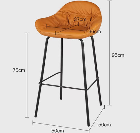 ABOUT WHITE Serephina Stylish Minimalist Bar Chair from ABOUT WHITE