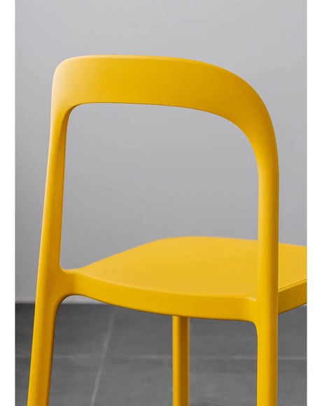 ABOUT WHITE Seville Minimalist Plastic Dining Chair from ABOUT WHITE