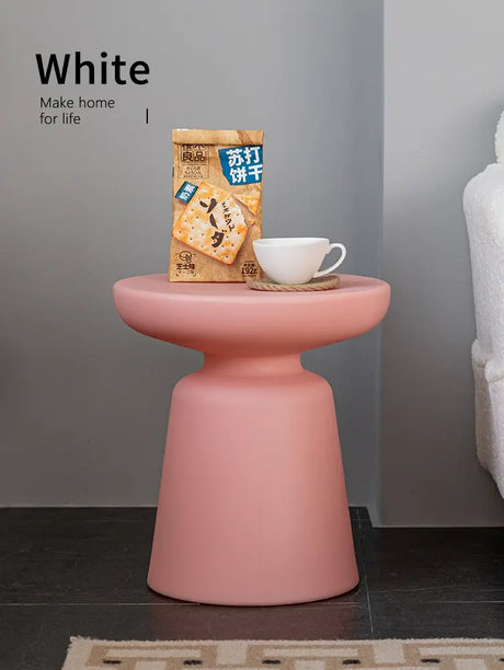 ABOUT WHITE Soren Modern Minimalist Circle Coffee Table from ABOUT WHITE