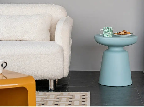 ABOUT WHITE Soren Modern Minimalist Circle Coffee Table from ABOUT WHITE