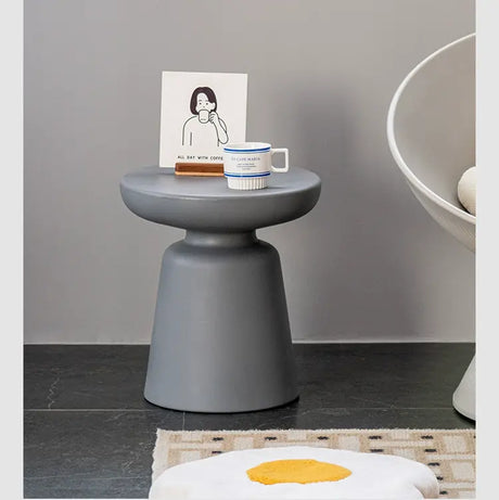 ABOUT WHITE Soren Modern Minimalist Circle Coffee Table from ABOUT WHITE