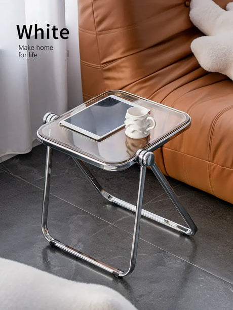 ABOUT WHITE Tamsin Elegant Foldable Acrylic Coffee Table from ABOUT WHITE