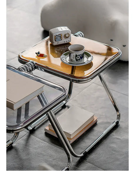 ABOUT WHITE Tamsin Elegant Foldable Acrylic Coffee Table from ABOUT WHITE