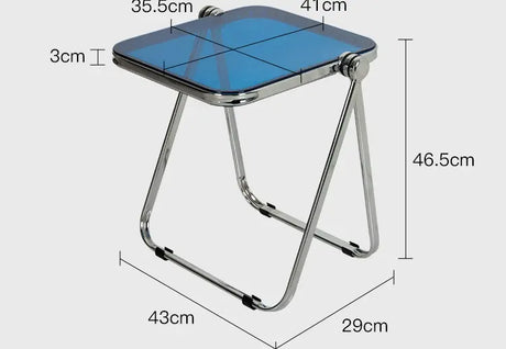 ABOUT WHITE Tamsin Elegant Foldable Acrylic Coffee Table from ABOUT WHITE