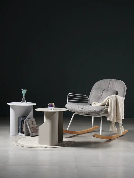 ABOUT WHITE Tamsin Scandinavian Wrought Iron Coffee Table Storage System from ABOUT WHITE