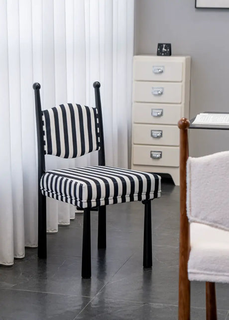 ABOUT WHITE Valentina Retro-Luxe Lambskin Dining Chair from ABOUT WHITE