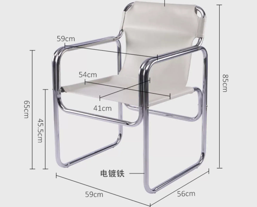 ABOUT WHITE Valeria Elegant Nordic Saddle Chair from ABOUT WHITE