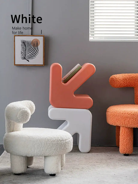 ABOUT WHITE Yamaguchi Charming Minimalist Plastic Stool from ABOUT WHITE