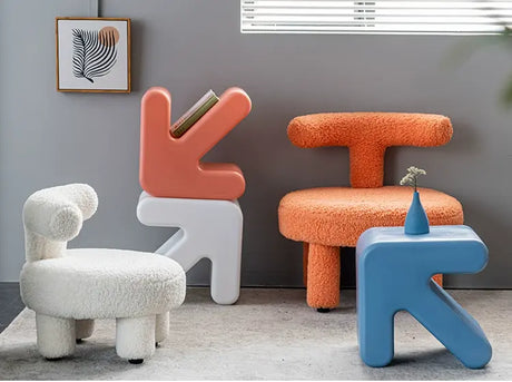 ABOUT WHITE Yamaguchi Charming Minimalist Plastic Stool from ABOUT WHITE